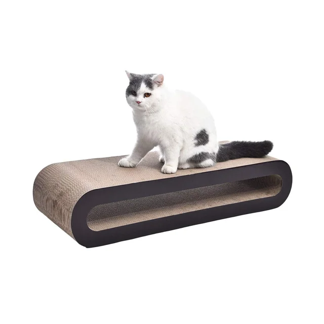 AmazonBasics 橢圓貓抓躺床 大碼 實物圖 2