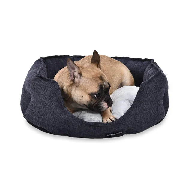 AmazonBasics 圓形寵物窩 小碼 灰色